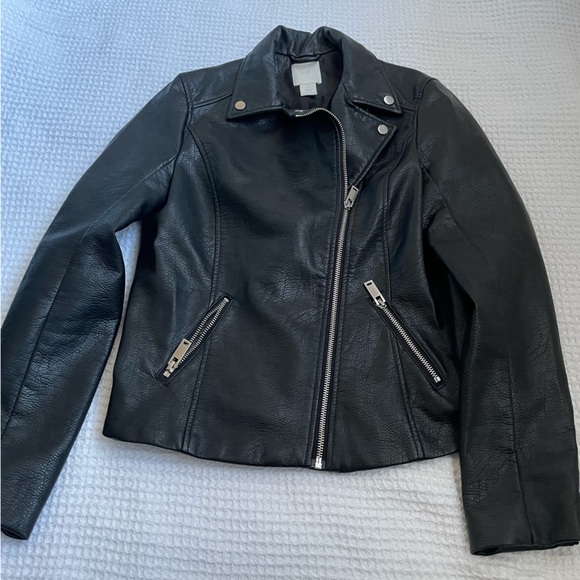 H&M Jackets & Coats Hm Leather Jacket Poshmark